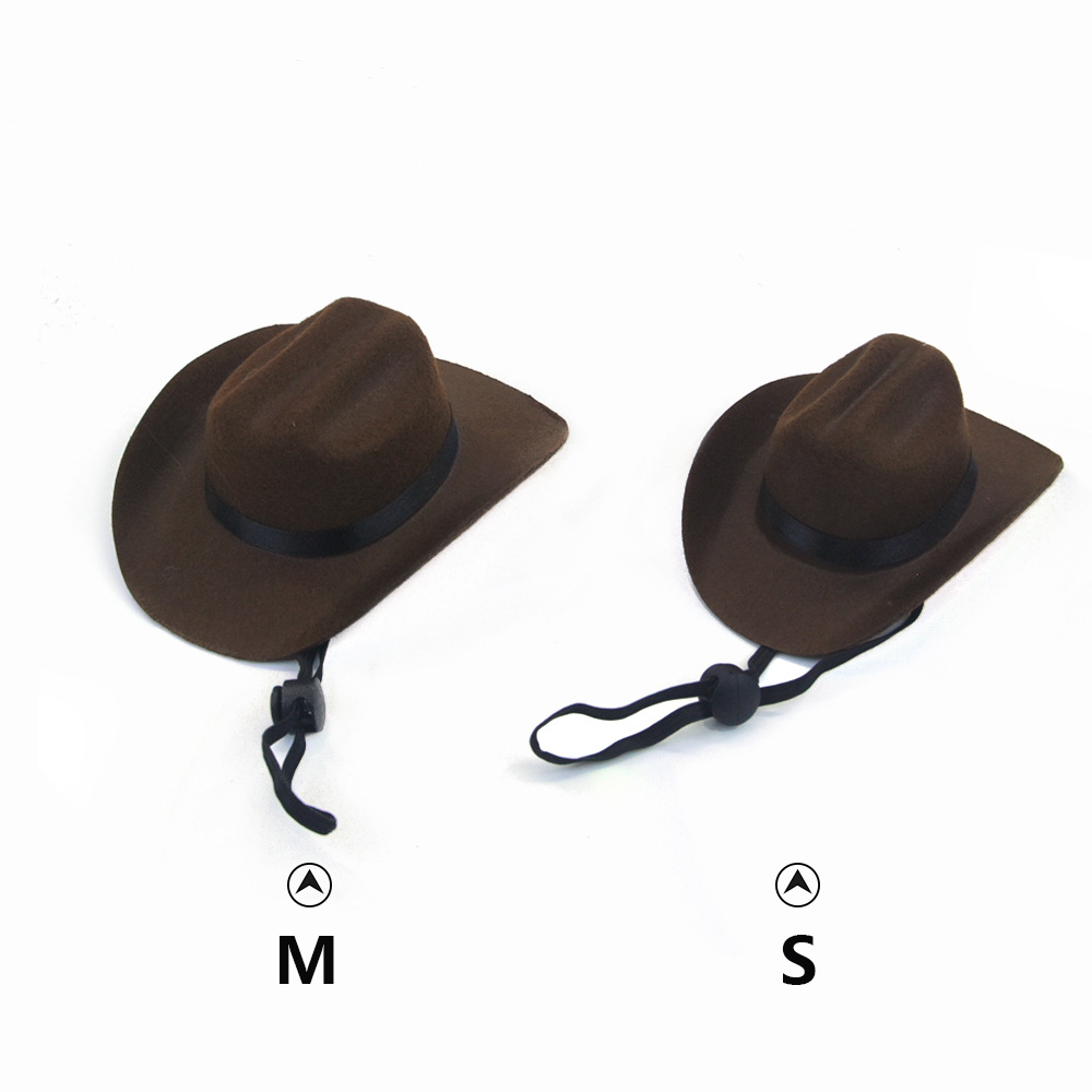 Small Cowboy Pet Hat For Cats Dogs Party Festival Costume Photo Accessory