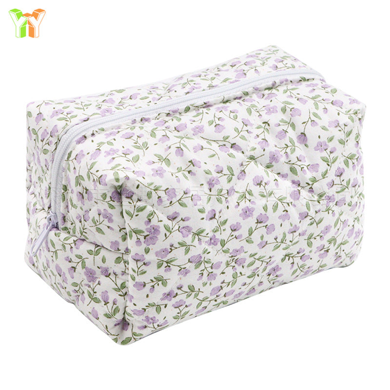 Large Capacity Travel Multifunctional Floral Makeup Bag