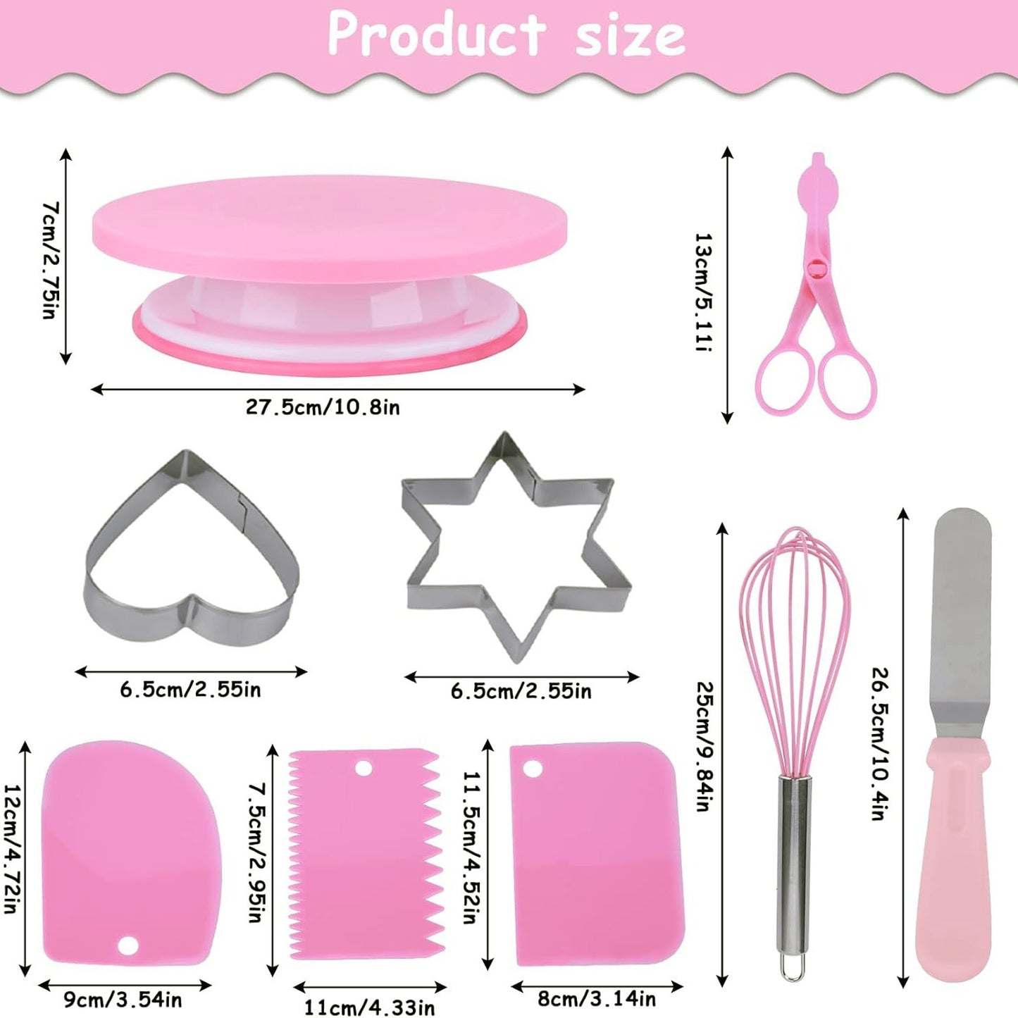 255-piece Cake Turntable Set Baking Tools