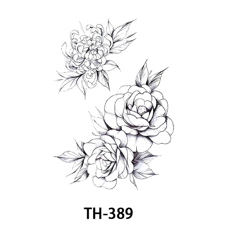 Half-sleeve Tattoo Stickersfox Wolf Head Floral Designs And Morerealistic Body Art