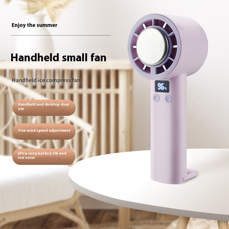 Semiconductor Ice Cooling Fan Handheld Portable Small Desktop