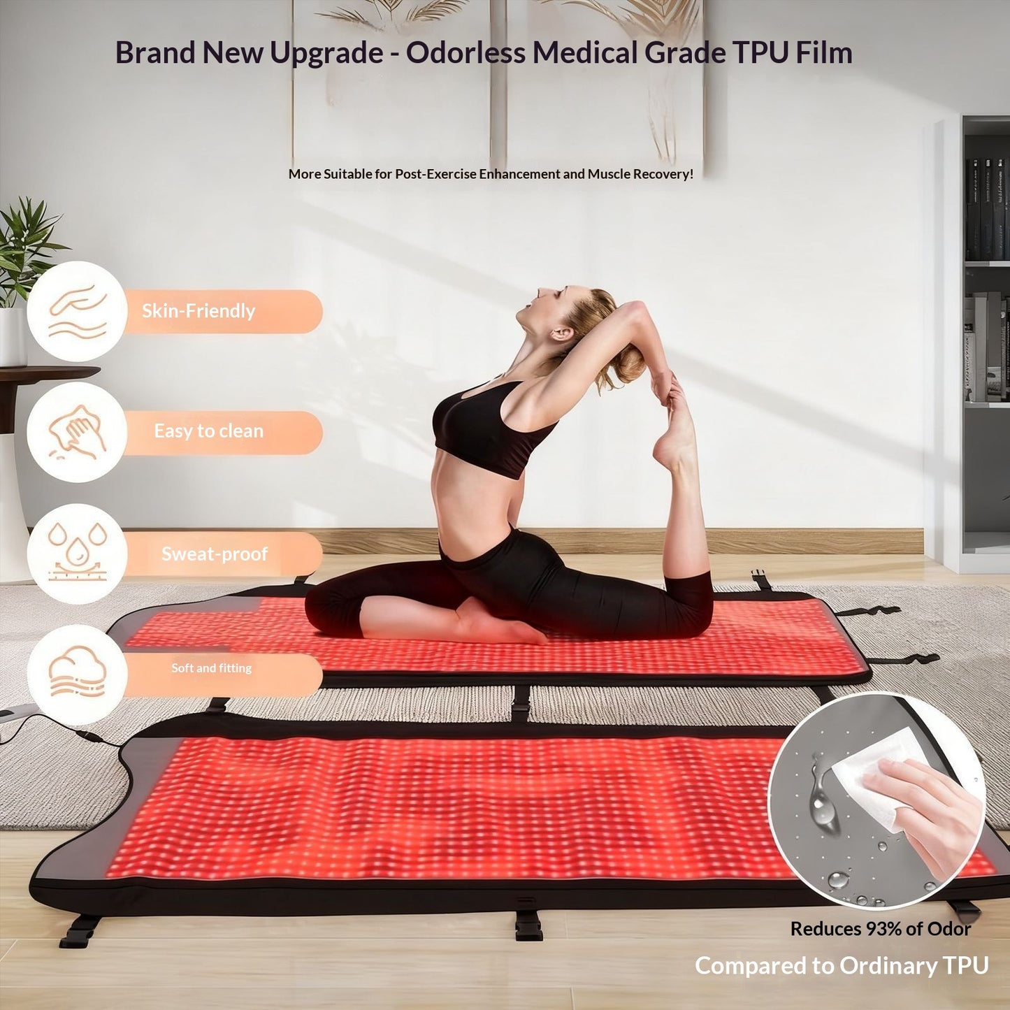 Extra-Large Full-Body Care Heating Sleep Mat Infrared Blanket