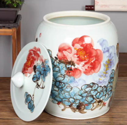 Hand-painted Ceramic Chinese-style Teapot For Puer Tea And White Tea Cakes