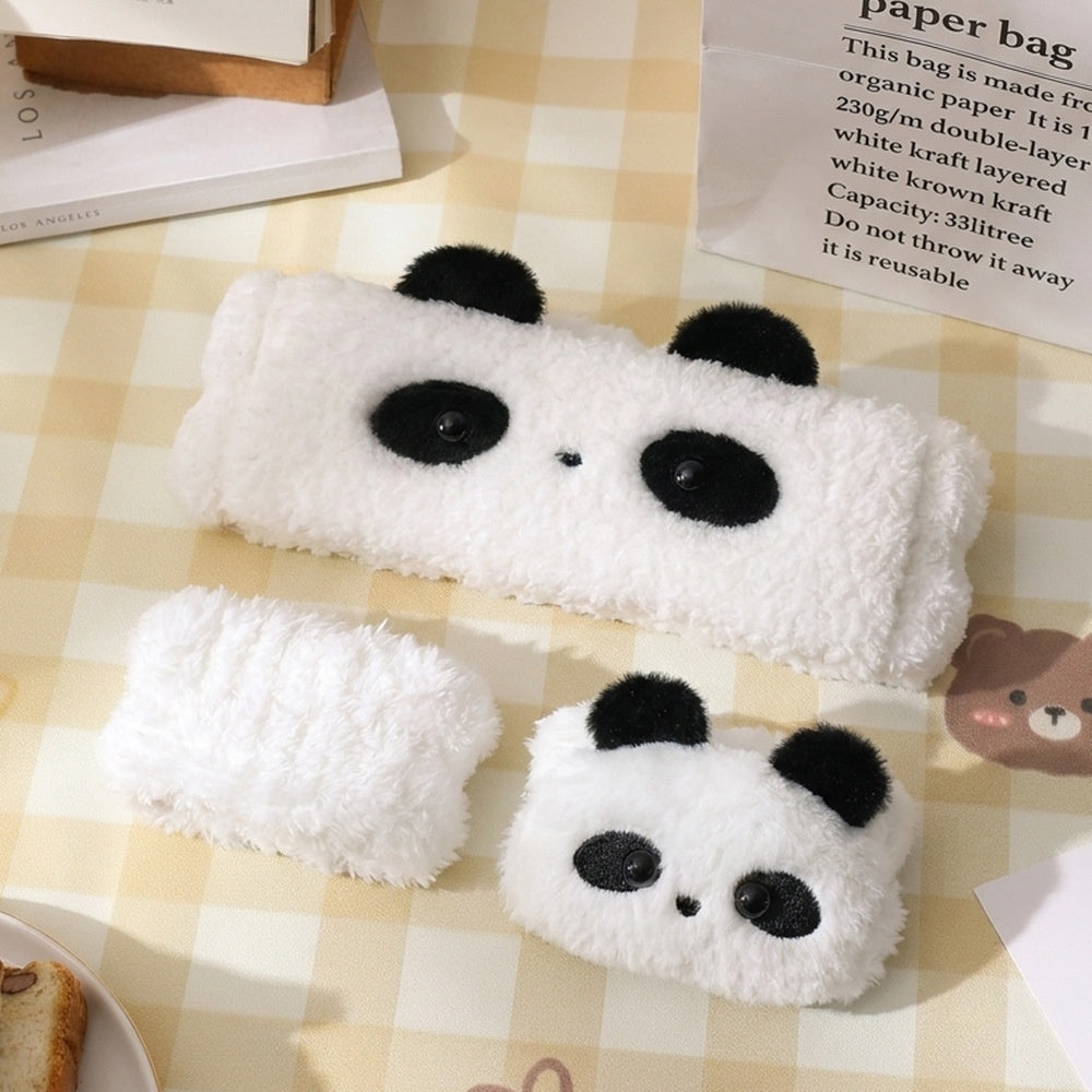 Non-slip Makeup Plush Hairband With Embroidery