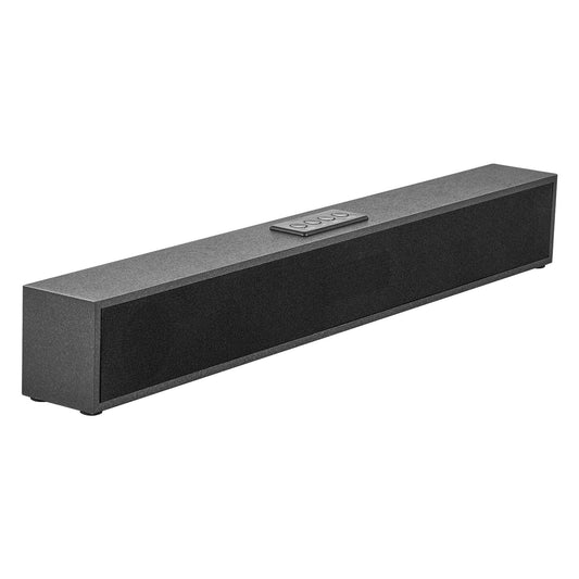 Sound Bar For Smart TV, 2.0 Channel, 24-Inch Compact Soundbar TV Speakers For Projector, Bluetooth AUX Connection, Remote Control, Easy Setup, 80W Surround Sound System For PC Home Theater Audio