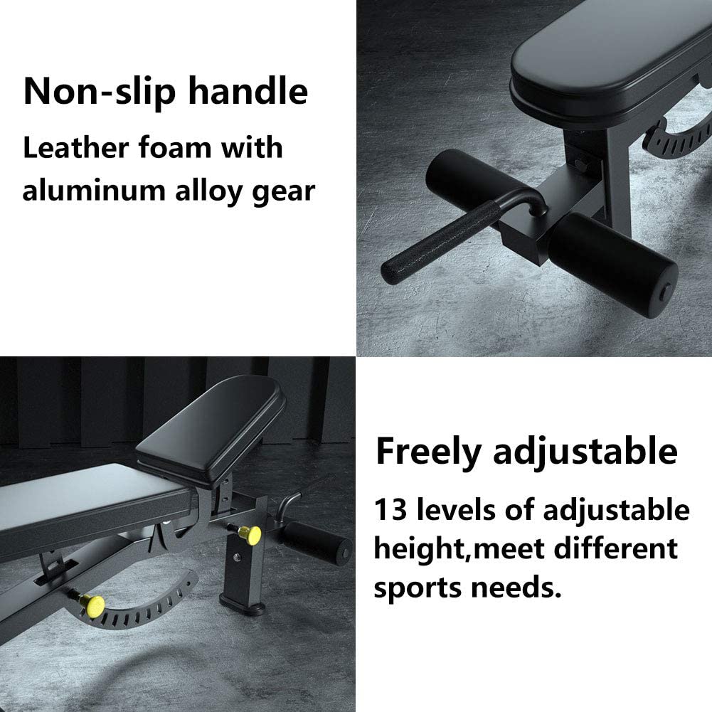Adjustable Strength Training Bench Press Home Full Body Workout Foldable Weight Benches Gym Multi-functional Fitness Dumbbell Chair