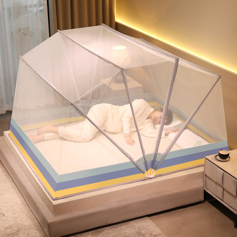 Foldable, No-assembly-needed Mongolian Yurt Mosquito Net For Home Use