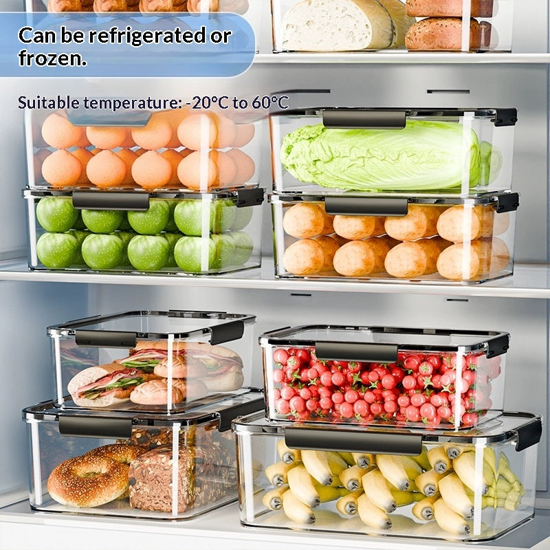 Refrigerator Fresh-keeping Container Large-capacity Transparent Freezer Food Storage Box