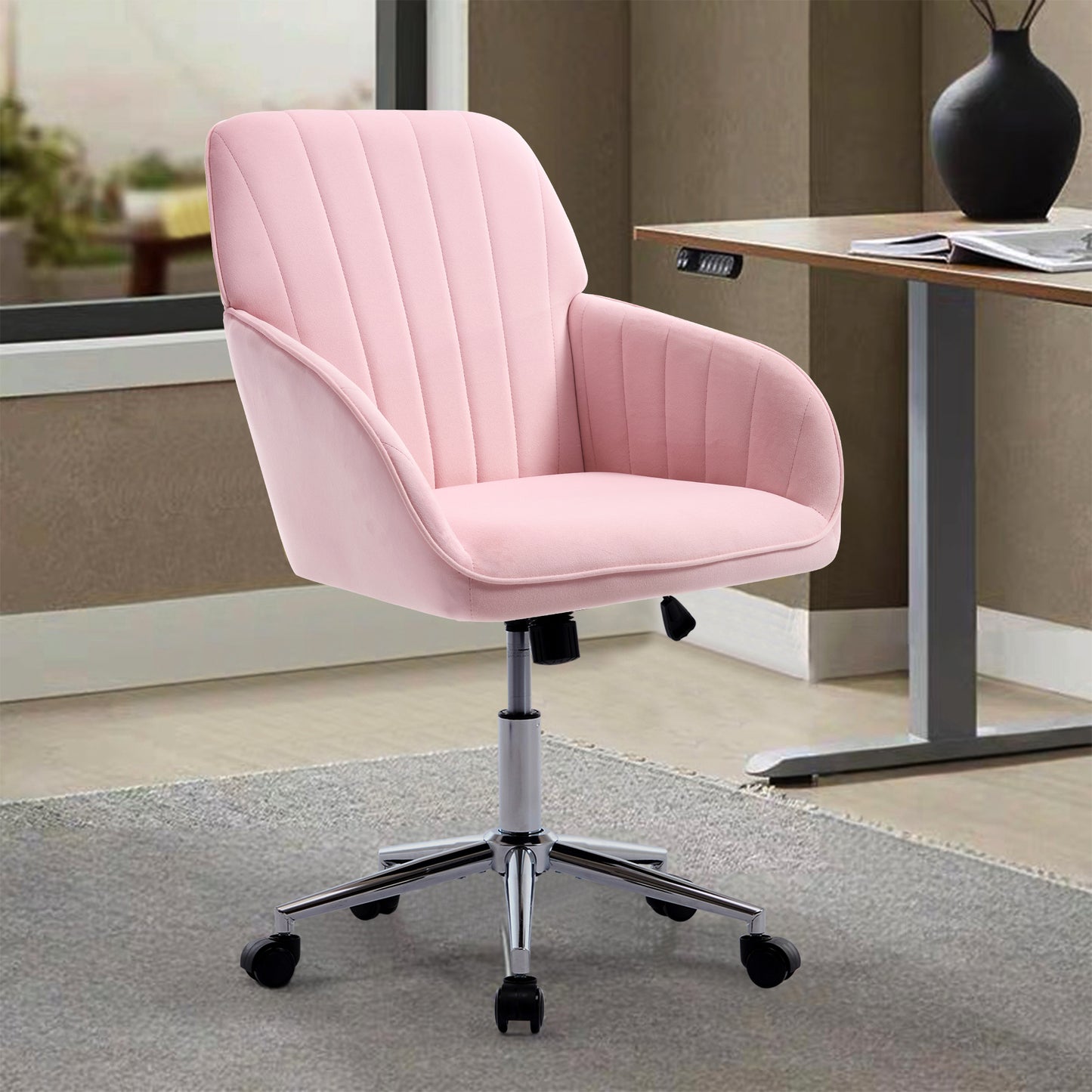 TY Adjustable Office Chair, Home Bedroom, Ergonomic Swivel Chair, Backrest Seat, Comfortable For Long Sitting