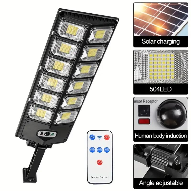 1x Ultra-Bright LED Solar Outdoor Streetlight Daylight Mode Garden Lighting