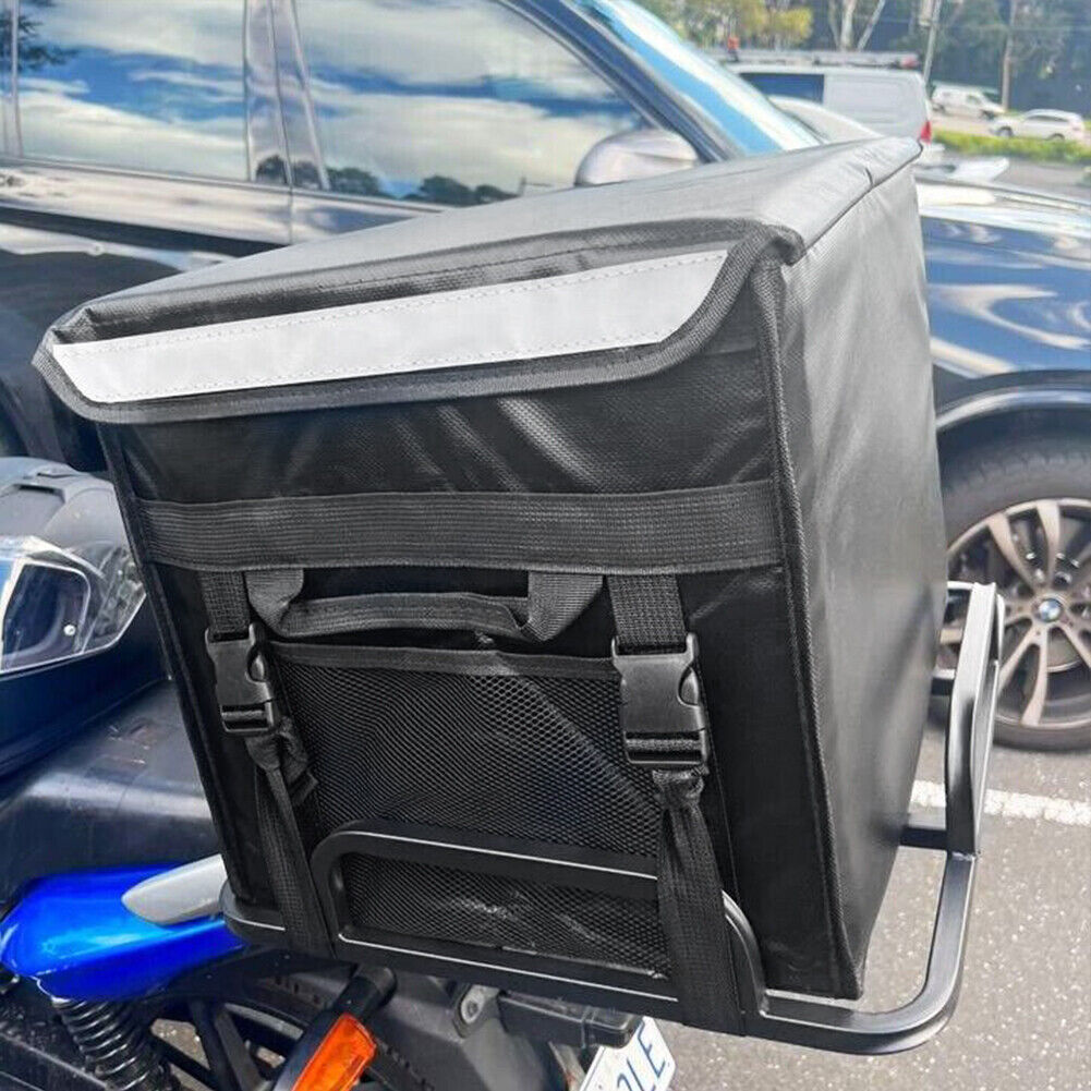 62L Food Delivery Bag  Rear Rack For Motorcycle Bike Food Delivery Drivers Kit