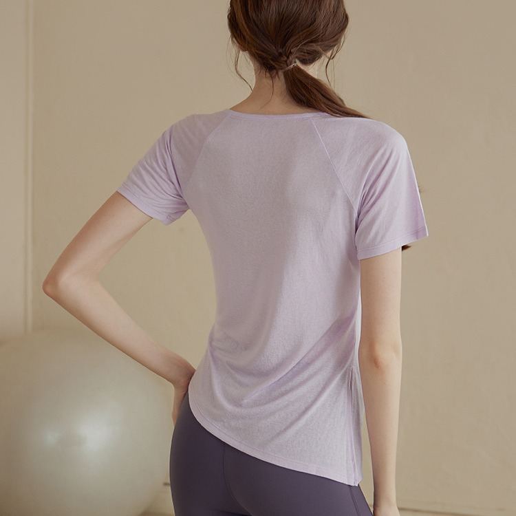 High-End Yoga Apparel Womens Short-Sleeve Sports Top