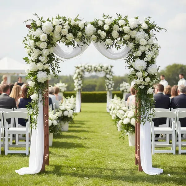 Wooden Arbor, Wedding Arch For Ceremony, Wood Trellis For Plant Climbing, Christmas Decor Pergola For Garden Backyard