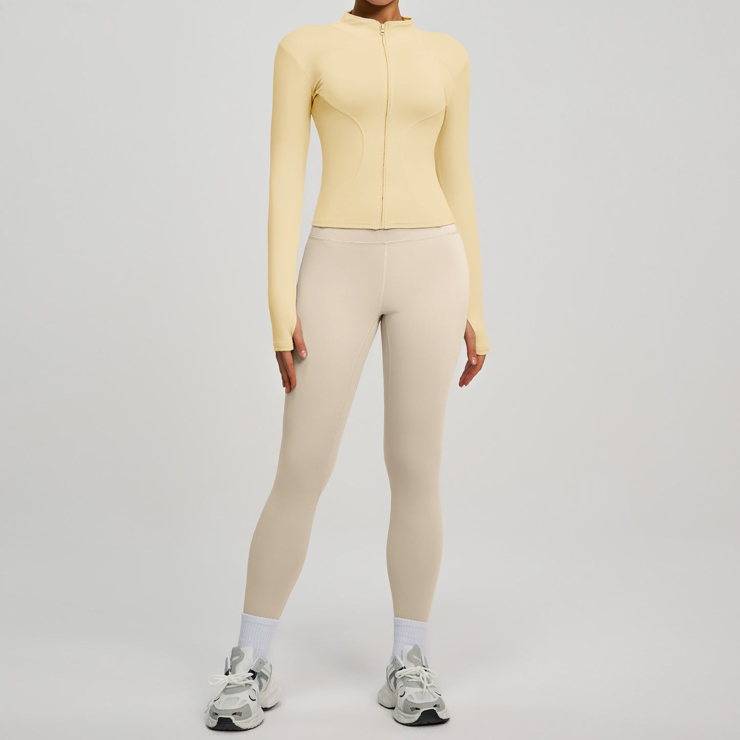 Fitness High-waist Butt-lifting Running Two-piece Set