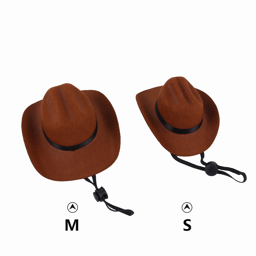Small Cowboy Pet Hat For Cats Dogs Party Festival Costume Photo Accessory