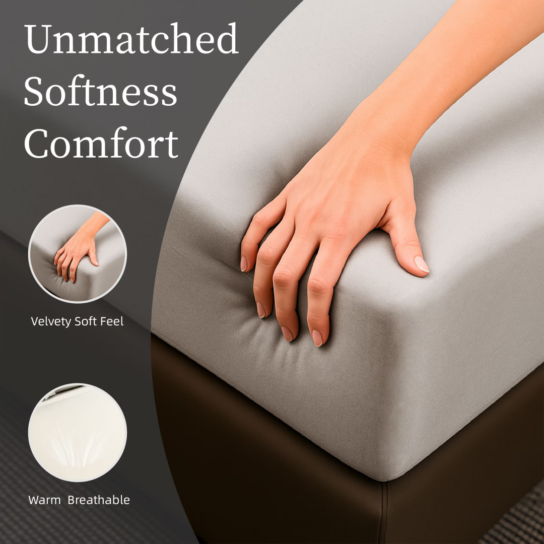 Bedding Queen Bed Sheets Set - 4 Piece Bedding - Brushed Microfiber - Shrinkage And Fade Resistant - Easy Care -Queen, White
