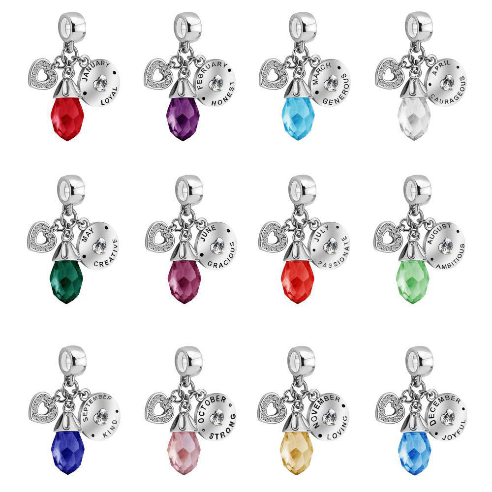 Diamond Peach Heart Pendant Ornament Diy Accessories