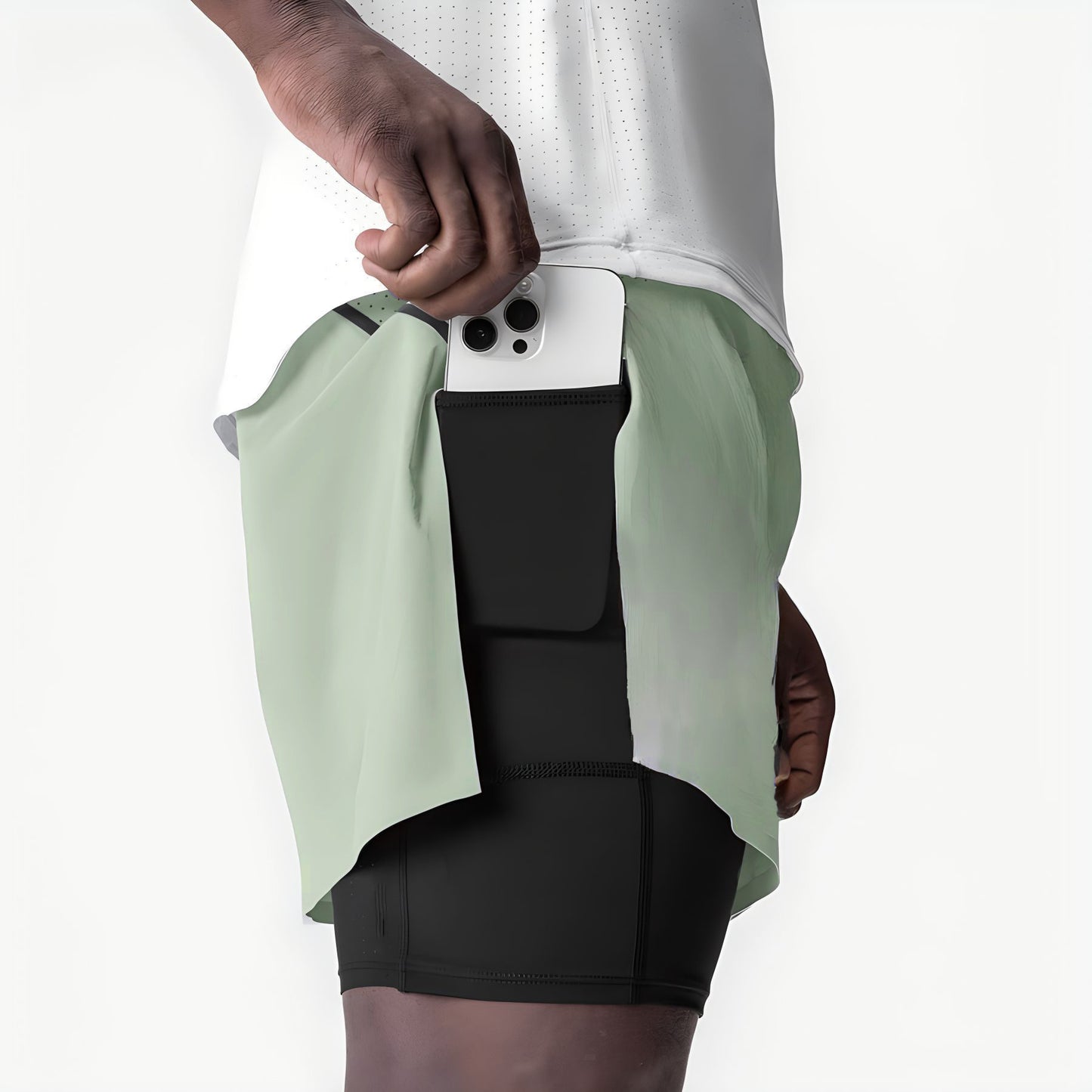Mens Quick-Drying Breathable Sports And Fitness Shorts