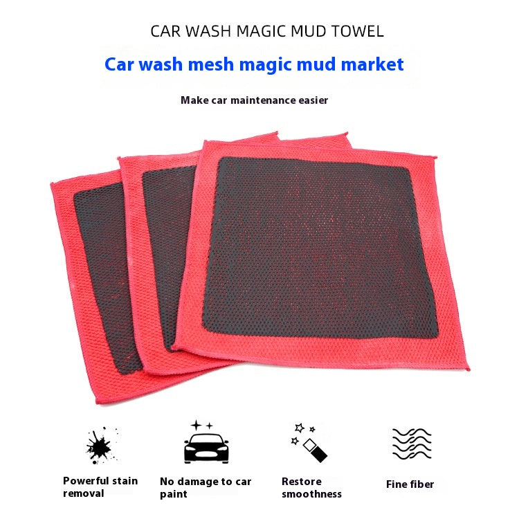 Car Beauty Car Wash Cleaning Magic Cloth Mesh