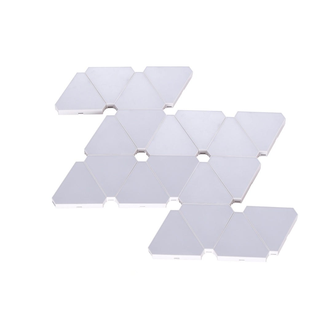 20-Pack Triangular Light Panels - Smart RGB LED Wall Lights With App & Remote - Music Sync Gaming Lights For Gamers, Game Room Decor, Gaming Equipment, Living Room, Bedroom, Kids & Adults