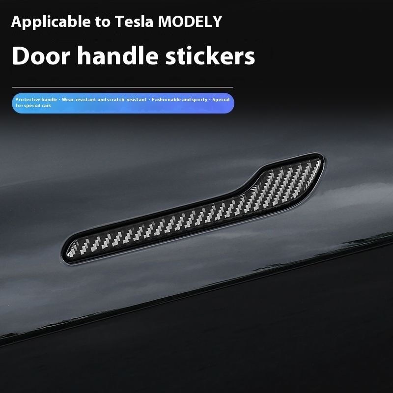 Handle Anti-scratch Patch Carbon Fiber Luminous Sticker Modification Ya Accessories