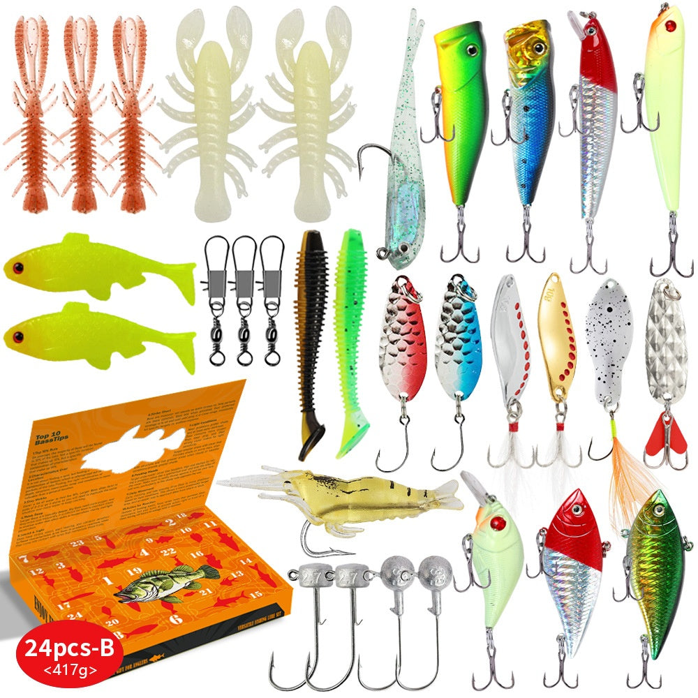24 Gifts Soft Bait Sequins Accessories Bait Suit