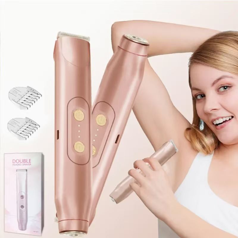 Cross-border Womens Dual-Head Hair TrimmerShaver