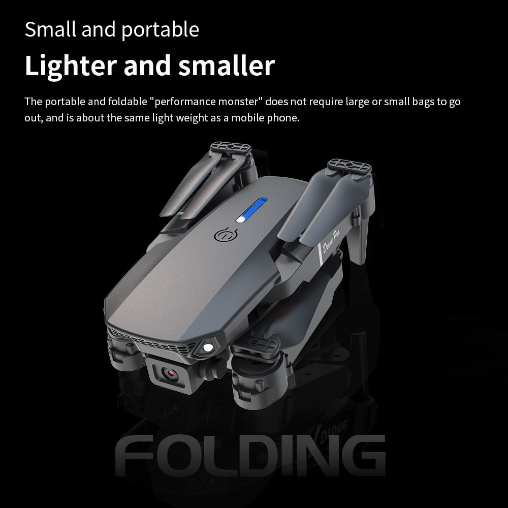 Drone HD Dual Camera Single Battery One Key Return WlFlConnection Aerial Photography UAV Optical Flow Height Remote ControlDrone Christmas Halloween Thanksgiving Gift
