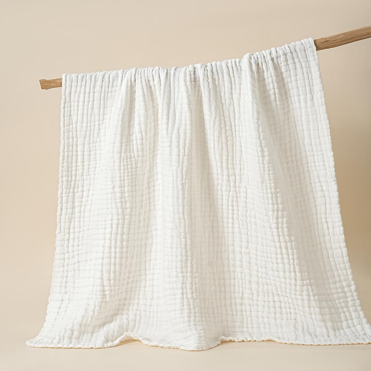 Childrens Plain Six-Layer Gauze Bath Towel