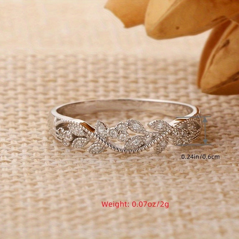 European And American Fashion Flower Hand Jewelry Couple Rings