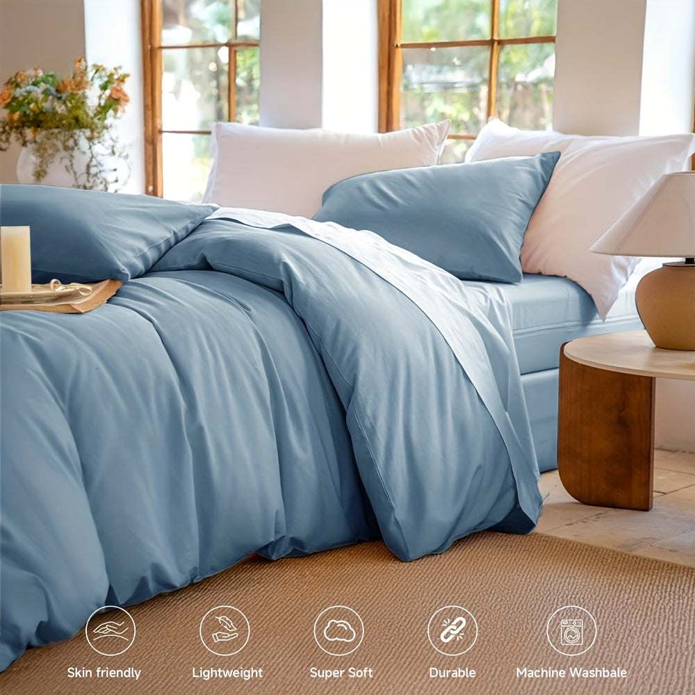 33X28X6 2000TC Egyptian Cotton Quilt Cover Set  Ultra Soft 3pcs Bedding Quilt Cover With Pillowcases Easy Care Breathable Winter Ready In King Single Double Queen King Sizes Doona Duvet Cover