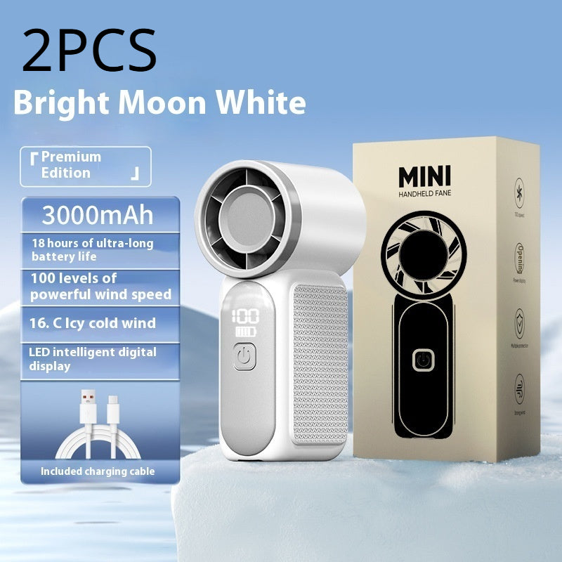 Outdoor Portable Usb Charging High Speed Digital Display Cooling Fan