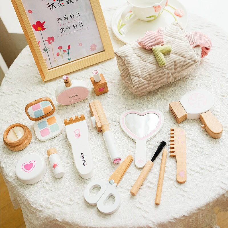 Wooden Children's Simulation Dressing And Makeup Toys