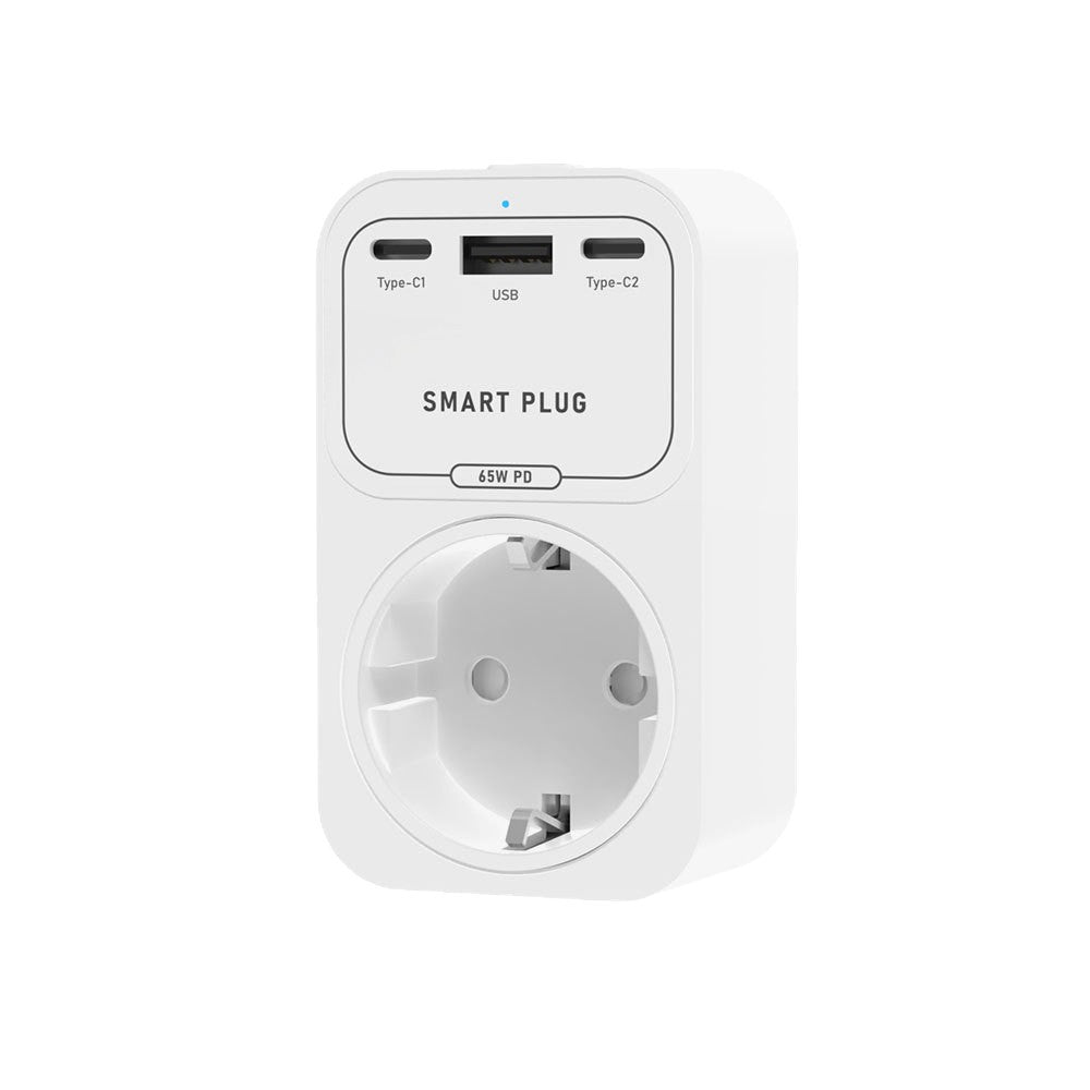 Doodle Smart WiFi Gallium Nitride 65W Multi-Port PD Fast Charging Phone Remote Control European Standard Socket