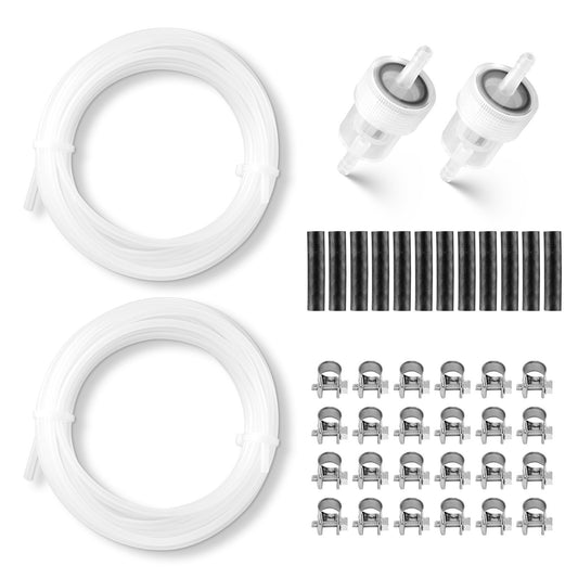 Fuel Pipe Hose Line Kit, 196.9″ Diesel Heater Fuel Line Kit, Replaceable Parking Heater Fuels Lines Kits With Lines Filters Clips & Hoses, Tank Diesel Heater Accessories For 2KW 5KW 8KW Heaters