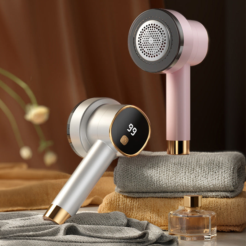 USB-charging Fuzzy Ball Trimmer With Digital Display