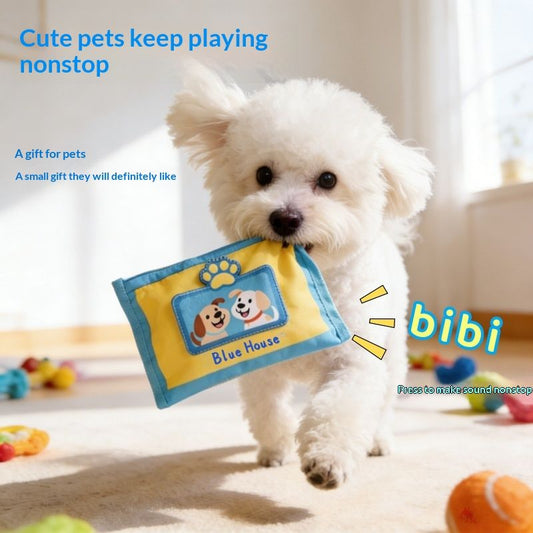 Dog Chew Toy For Tissue Boxes Pet Supplies