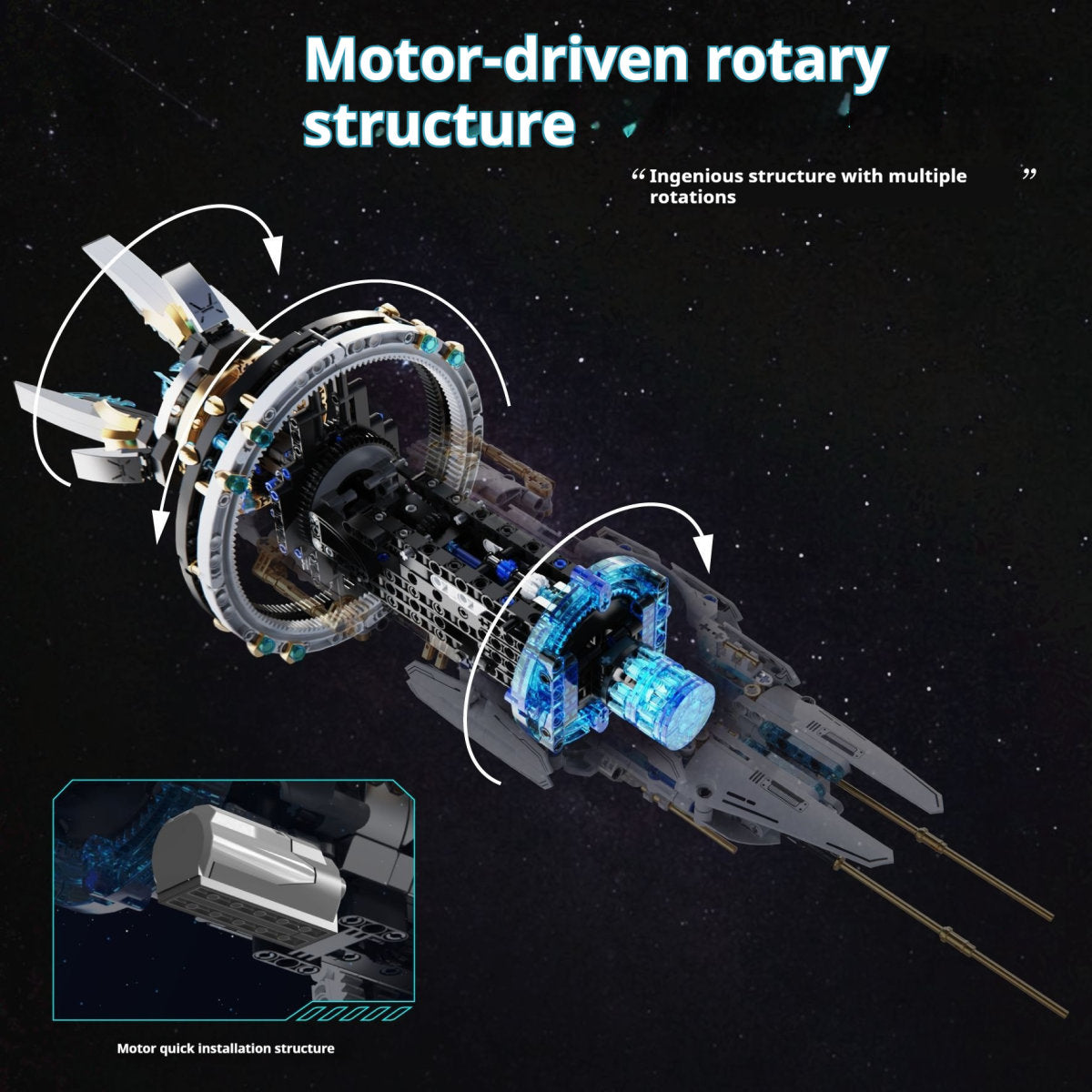 Space Explorer Spacecraft High Difficulty Assembling Toys