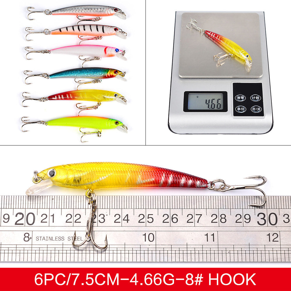 43Piece Fishing Lures Kit Soft Hard Fishing Lures Baits Set With Hooks For Saltwater And Freshwater Fishing Gear Gifts For Men