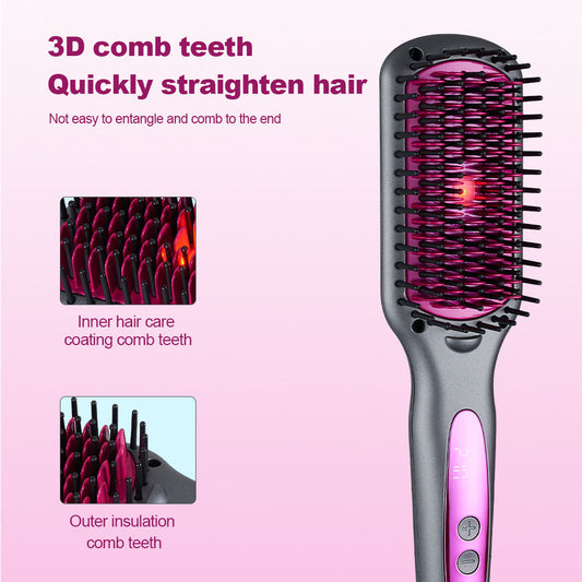 Household Multi-heat Setting Hair Straightening Comb