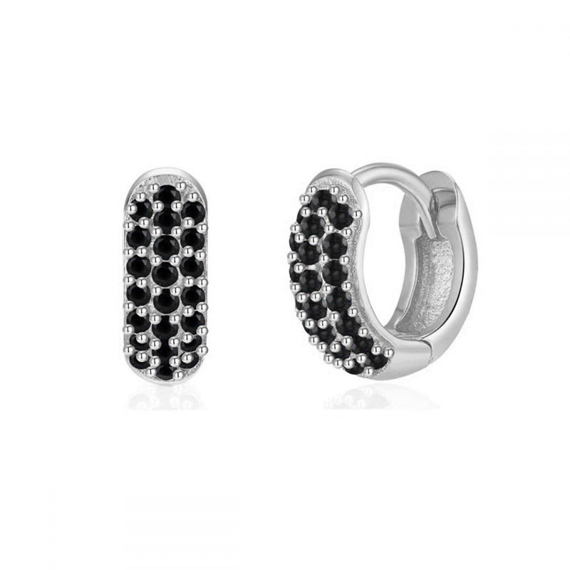 Color Zircon Ear Studs Popular Fashion Best-seller