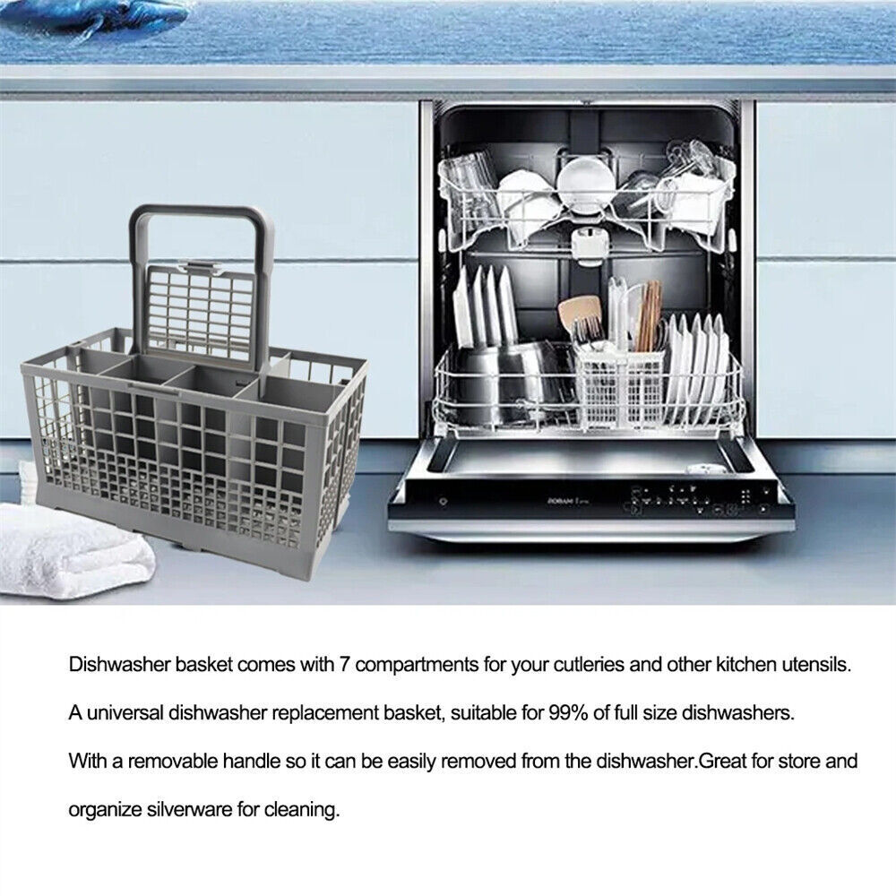 Dishlex Dishwasher Replacement Cutlery Basket Best Reinforced Base 240X140X120mm,The Color Shipped Is The Same As The Color In The Main Picture.