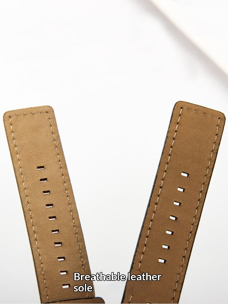 Replacement Fossil Watch Accessories Vintage-style Tray With 24mm Cowhide Leather Strap