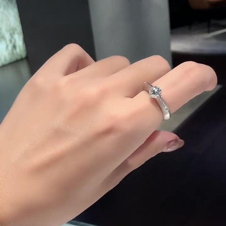 Smart Ring Around Planet Rotatable Opening