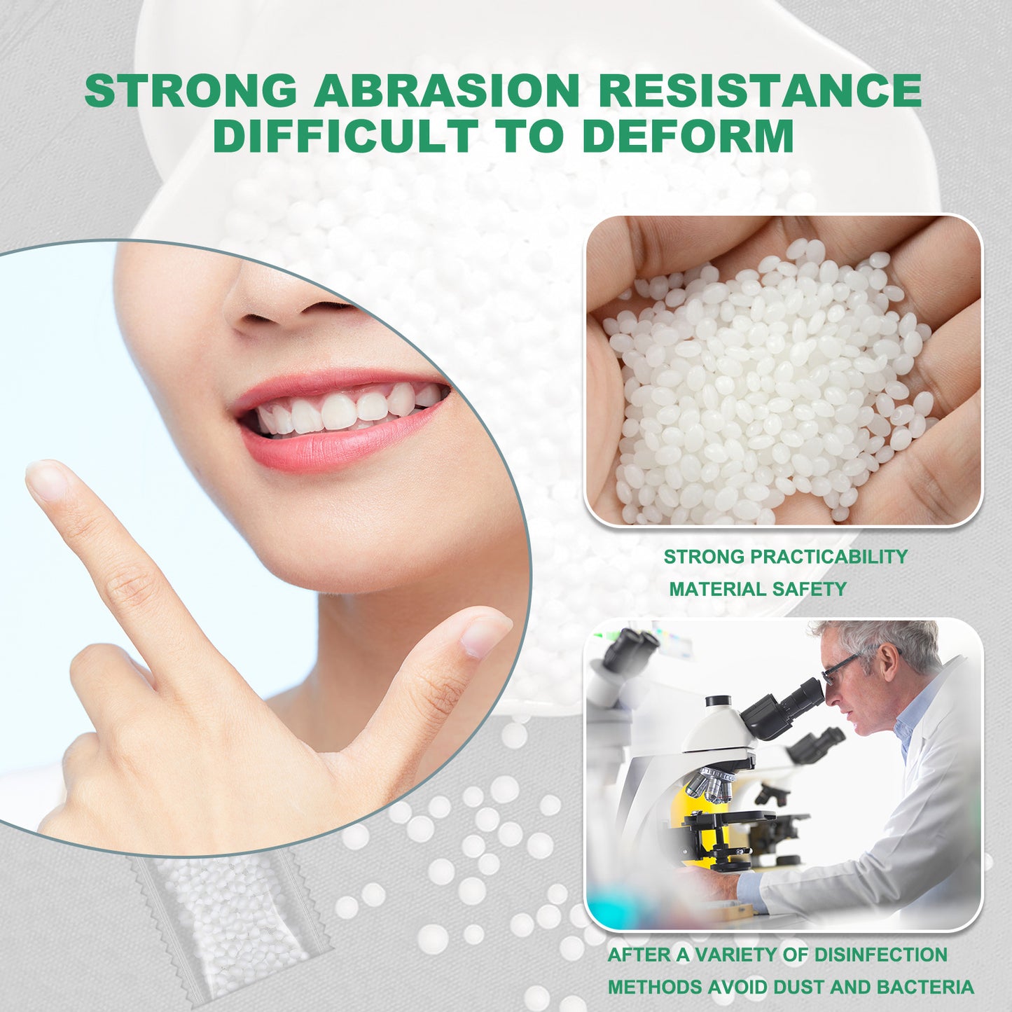 EELHOE Solid Dental Glue, Film And Television Makeup Denture Modification Temporary Fillings Dental Glue False Fillings Holes And Gaps