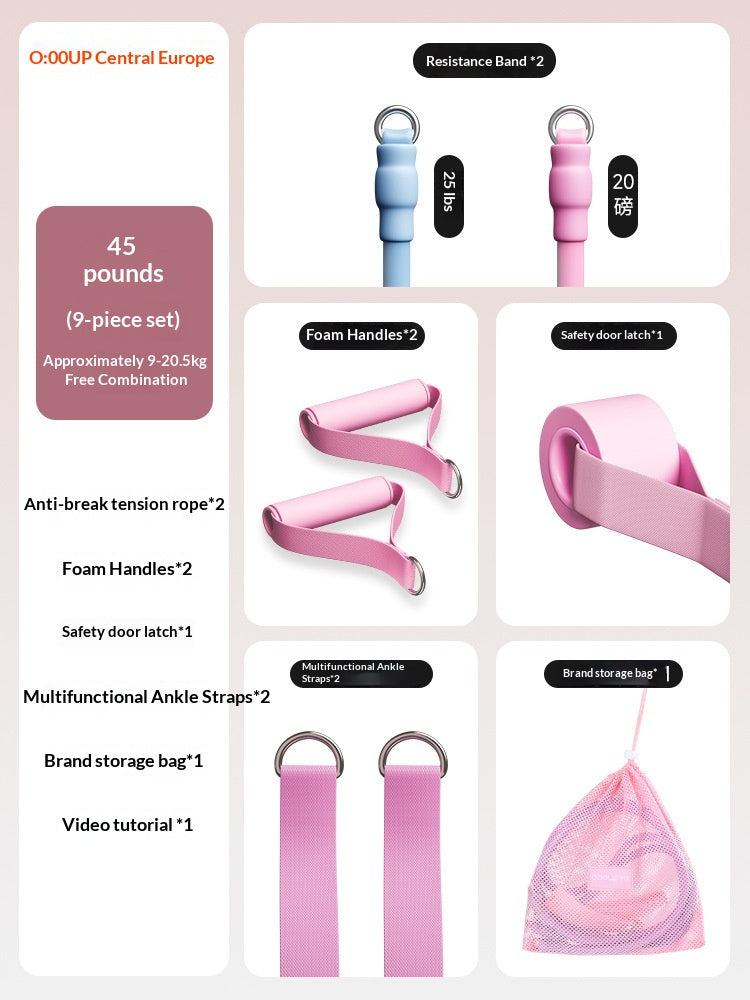Resistance Bands For Home Fitness And Yoga