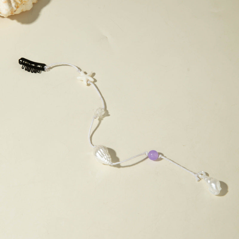 Fashionable Beach Conch Shell Braided Hair Ornament