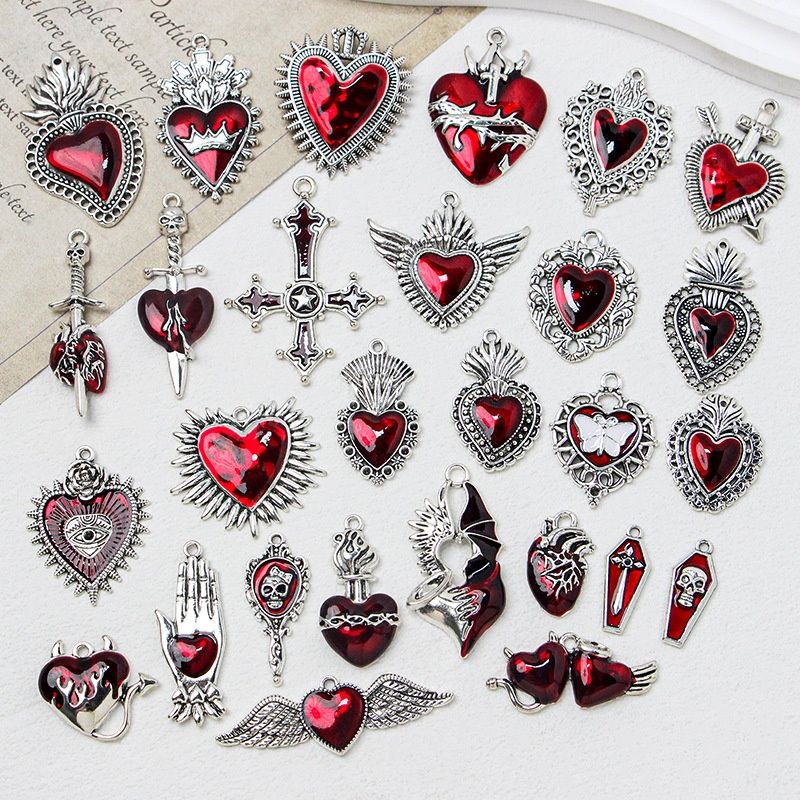 Gothic Girl Cross Love DIY Handmade Necklace Bracelet Earring Ornament Accessories