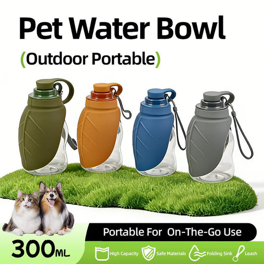 Portable Silicone Foldable Pet Water Bottle