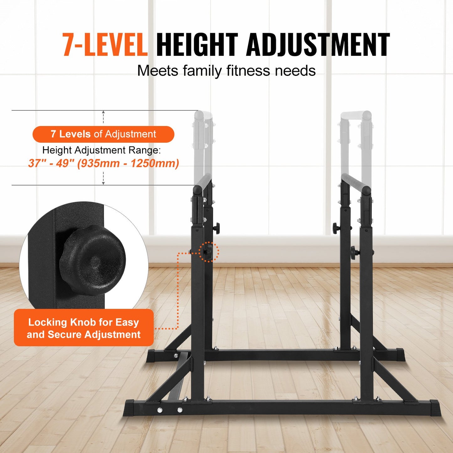 Dip-Stange, Schwerlast-Dip-Ständerstation Einstellbar 363 Kg, Fitness-Workout-Dip-Bar-Station Stabilisator Parallette Liegestützständer, Parallelbarren Für Krafttraining Im Heim-Fitnessstudio